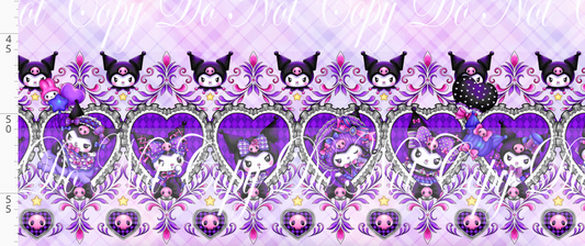 Mini Mischief - Double border - purple