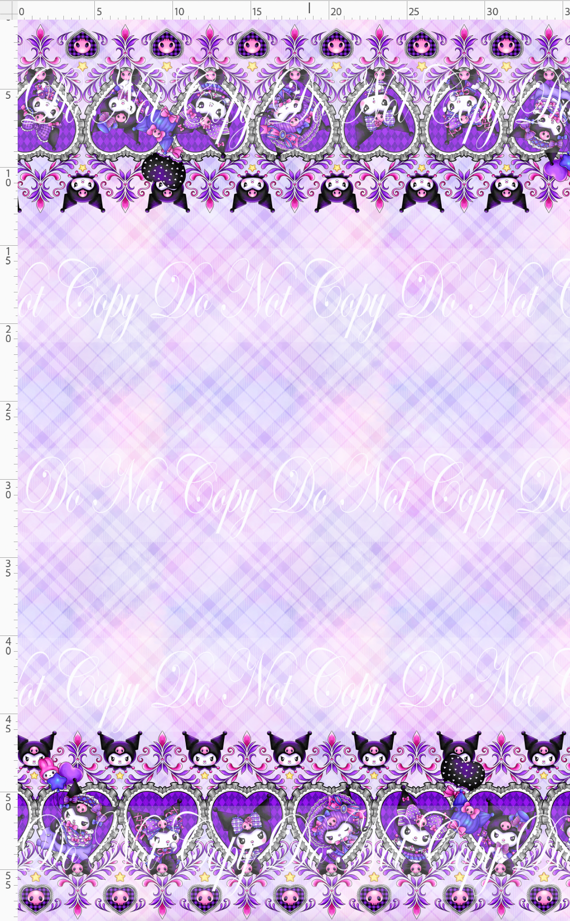 Mini Mischief - Double border - purple