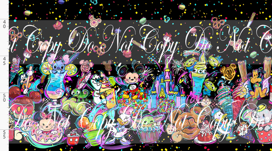 Mouse Munchies-double border-black