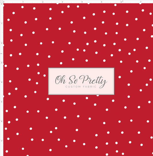 Mouse Pop - Dots - red with white dots