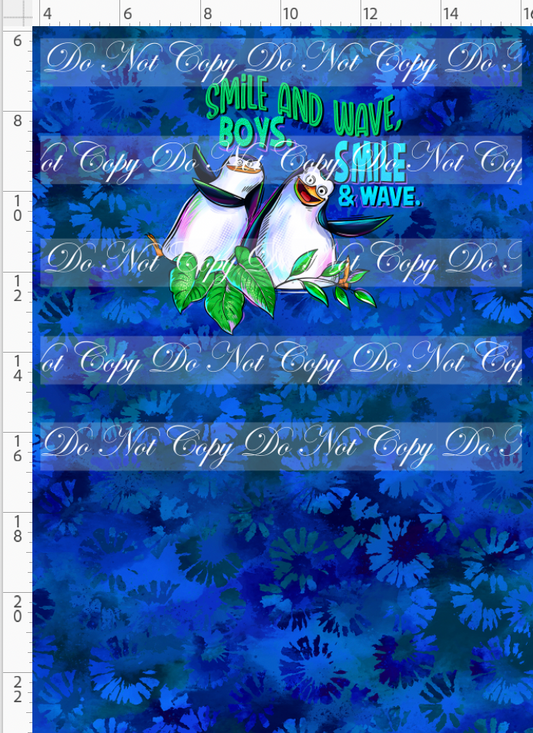 Move It Move It - Panel - blue purple - penguins - child