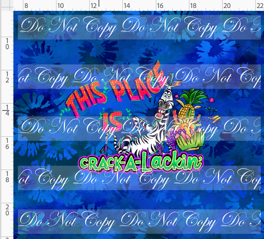 Move It Move It - Panel - blue purple - zebra - adult