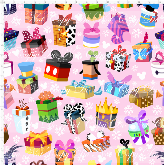 My Favorite Time of the Year - character presents - pink - large scale