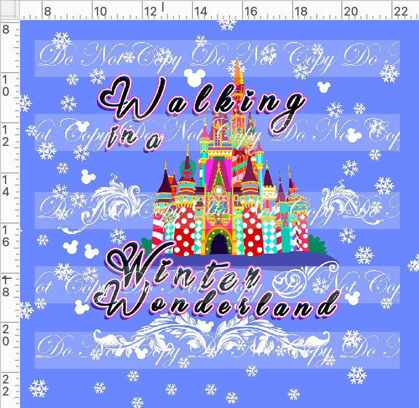 My Favorite Time of the Year-panel-castle-winter wonderland-cornflower-adult