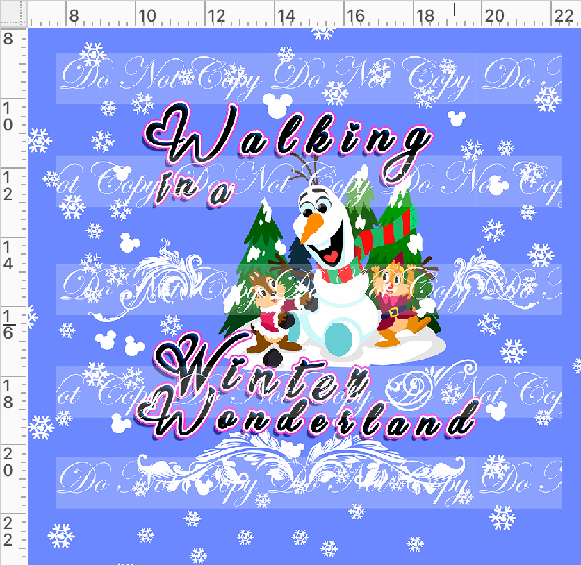 My Favorite Time of the Year-panel-snowman-winter wonderland-cornflower-adult
