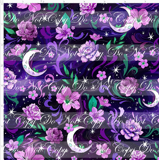 Nocturnal Cuties - coordinate - black and purple - small scale