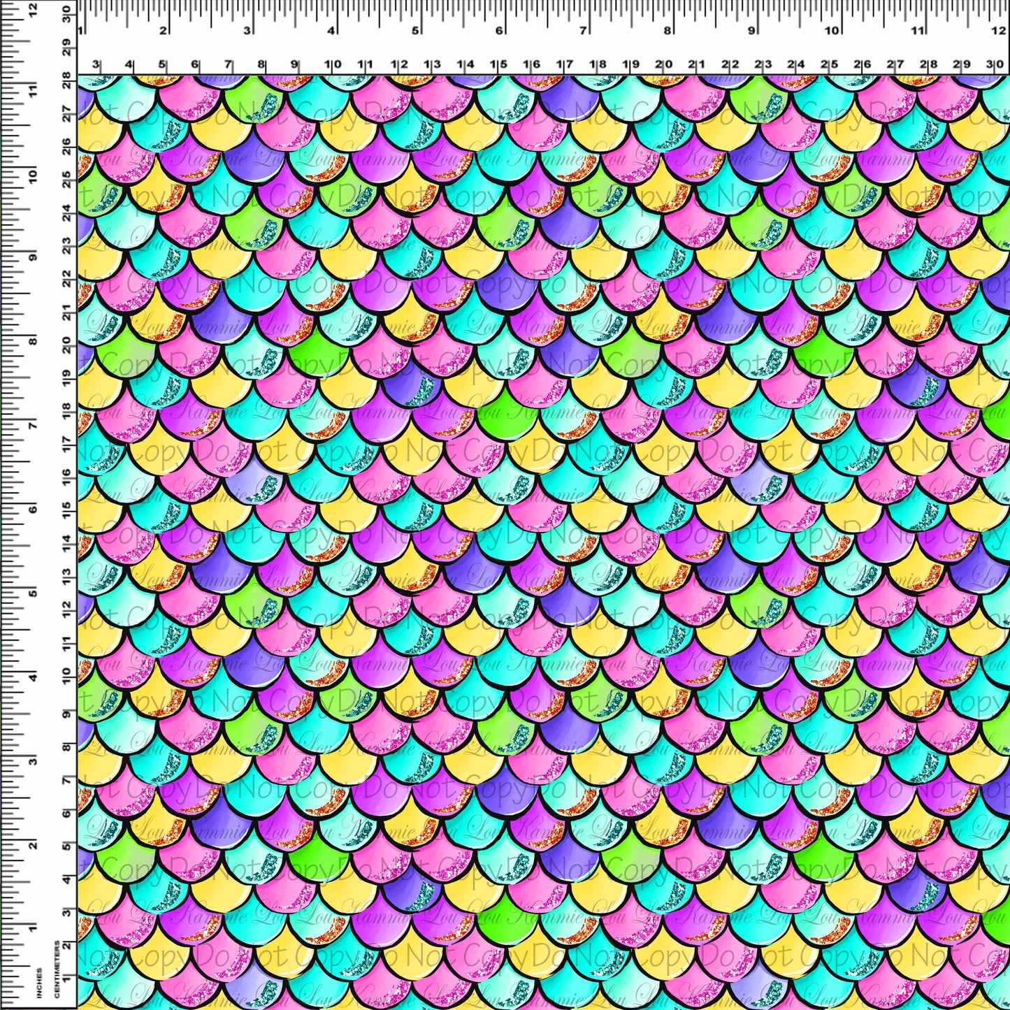 Ocean's Beauty - Bright Scales - Small Scale