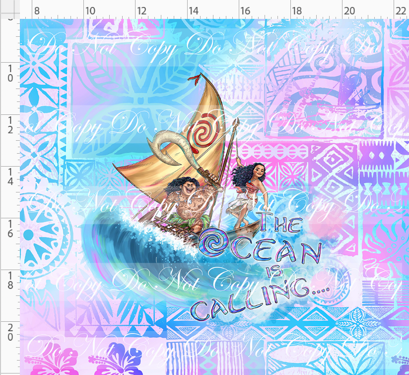 Ocean's Call-Panel-floral-Calling-Adult