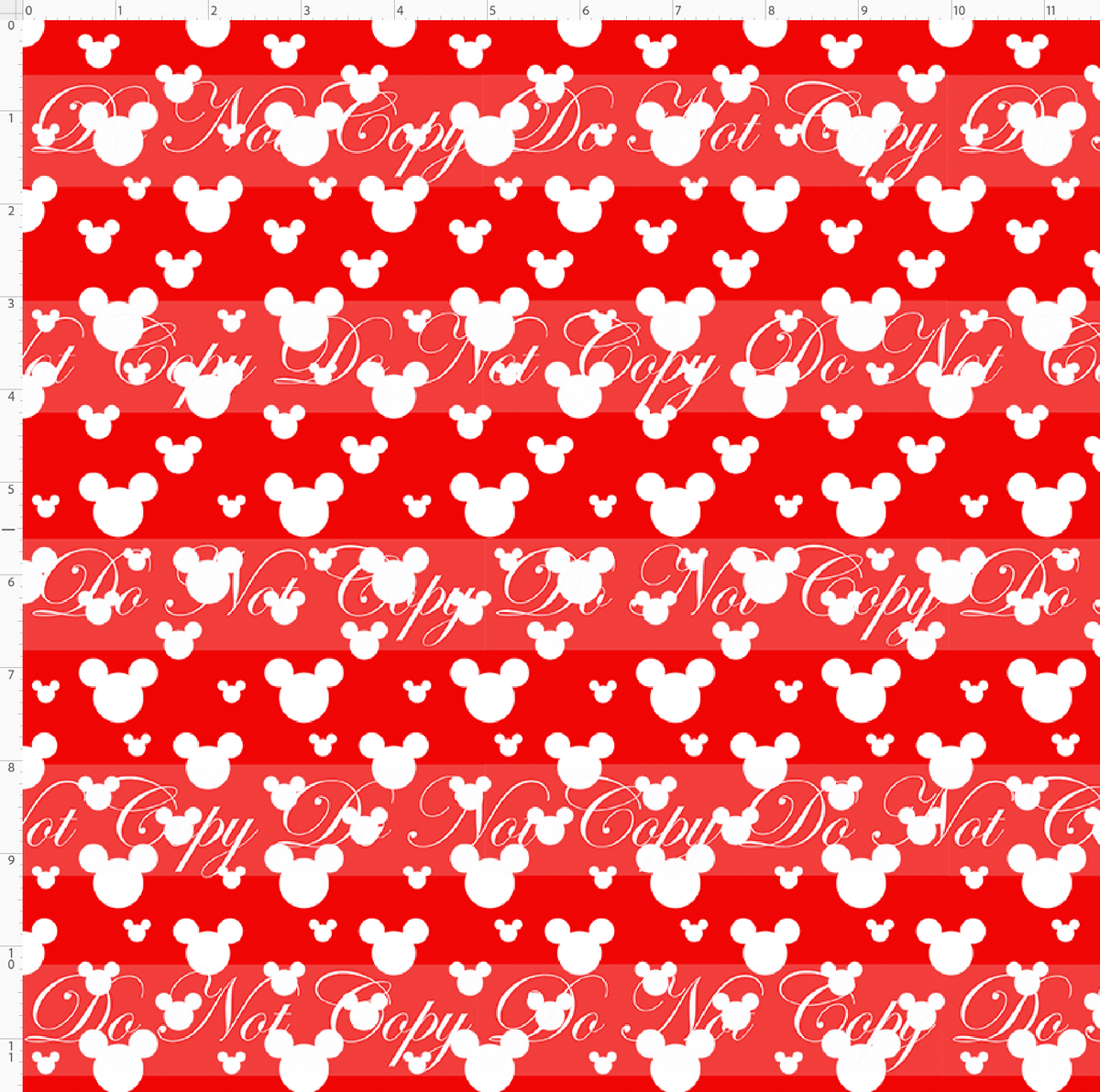 Oh Boy! & Oh Girl! - Classic Mouse -  Silhouettes - RED