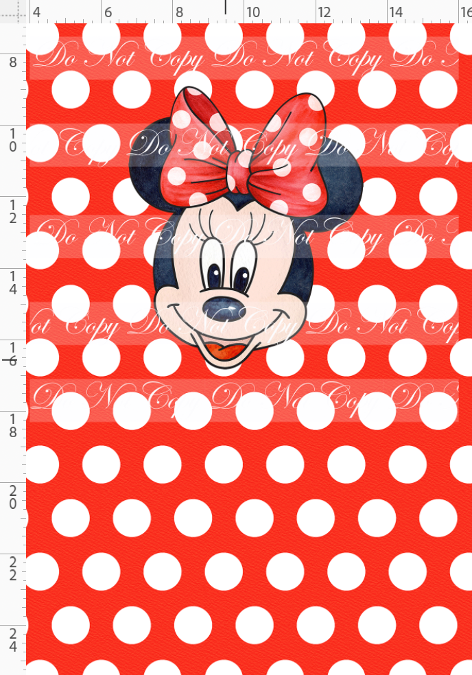 Oh Boy! & Oh Girl! - Girl Mouse - RED - Panel - Child