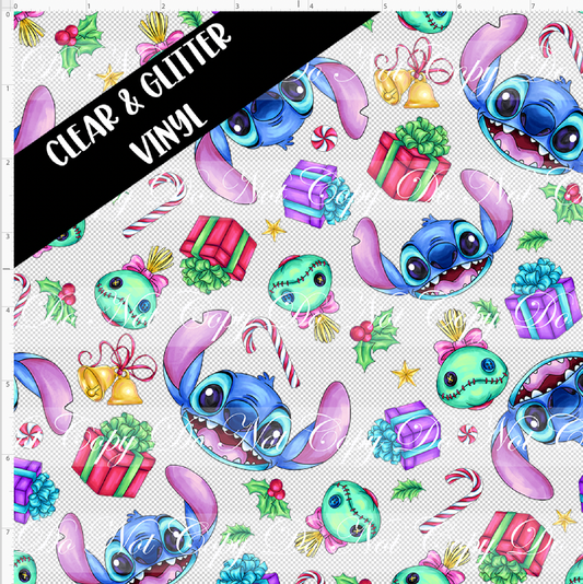Ohana Holiday Magic - Character Head Toss - ROLLS - Clear & Glitter PVC Options