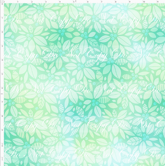 Ohana Holiday Magic - Flower Background - Green