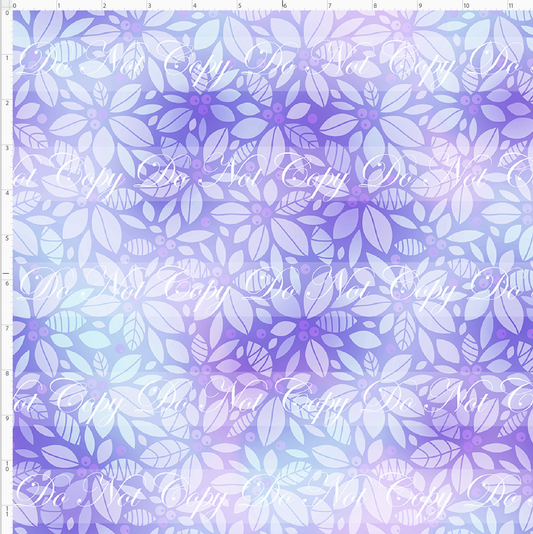 Ohana Holiday Magic - Flower Background - Purple