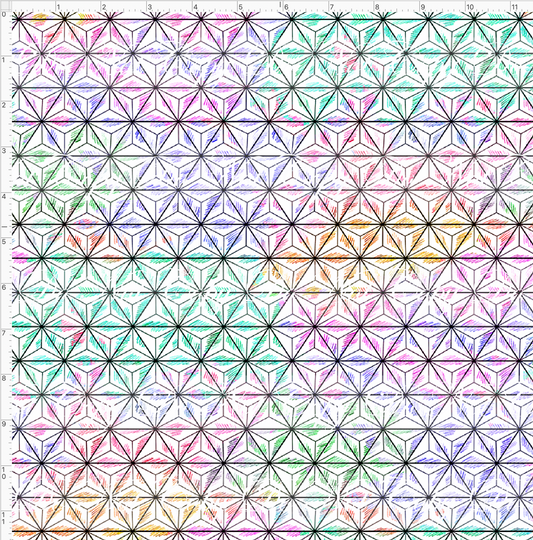 One little spark-triangles-white with black lines-regular scale