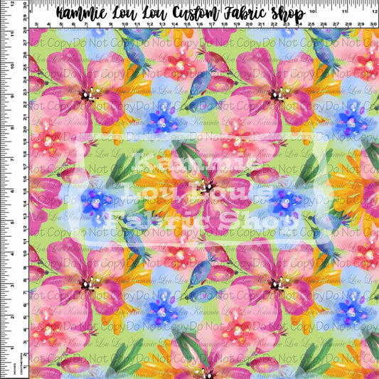 Paradise - Blue Hibiscus Floral