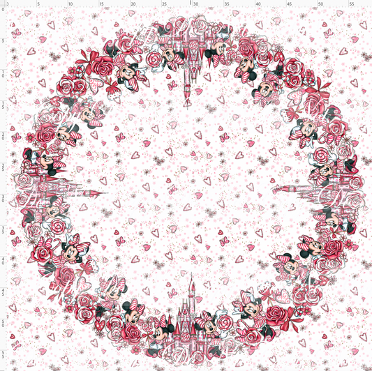 Peppermint Mouse-Adult Circle Skirt