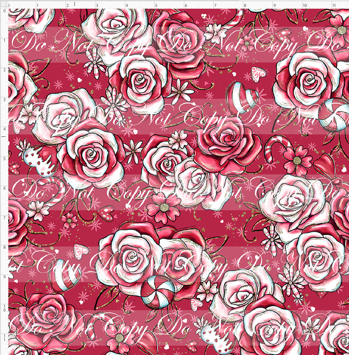 Peppermint Mouse - Roses - Regular Scale