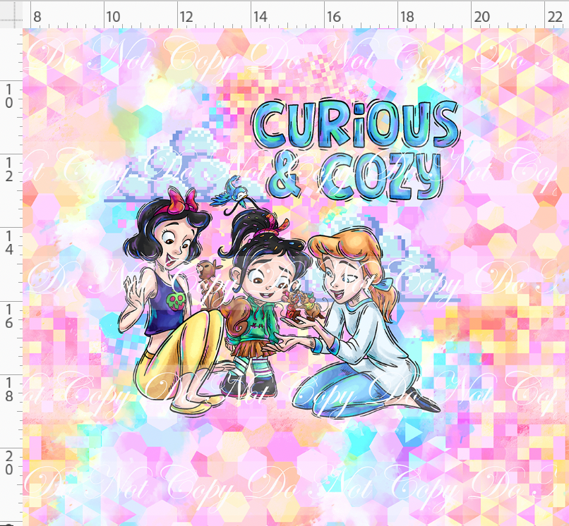 Pixel Princesses-panel-cozy-pastel background-adult