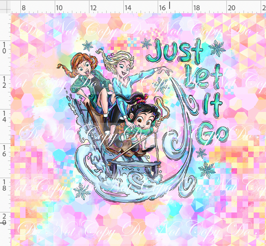 Pixel Princesses-panel-let it go-pastel background-adult