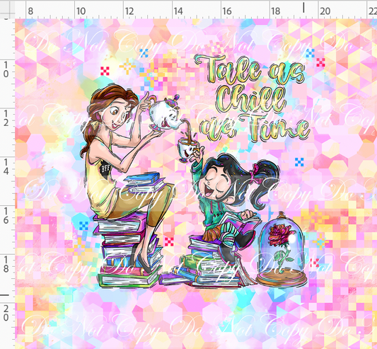 Pixel Princesses-panel-tale as chill as time-pastel background-adult