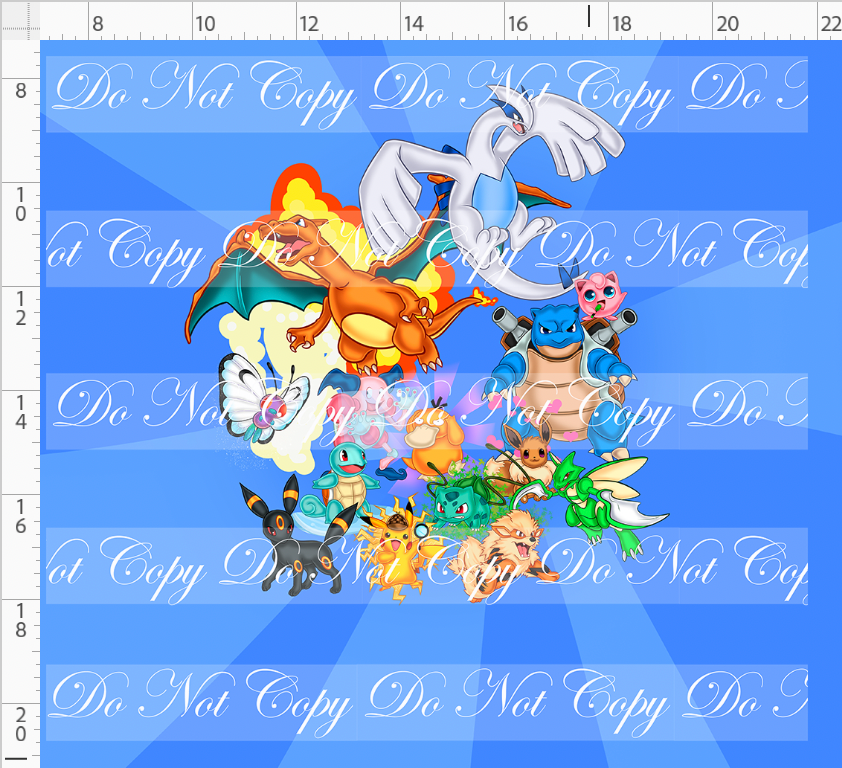 Pocket Critters-Blue Panel-Adult