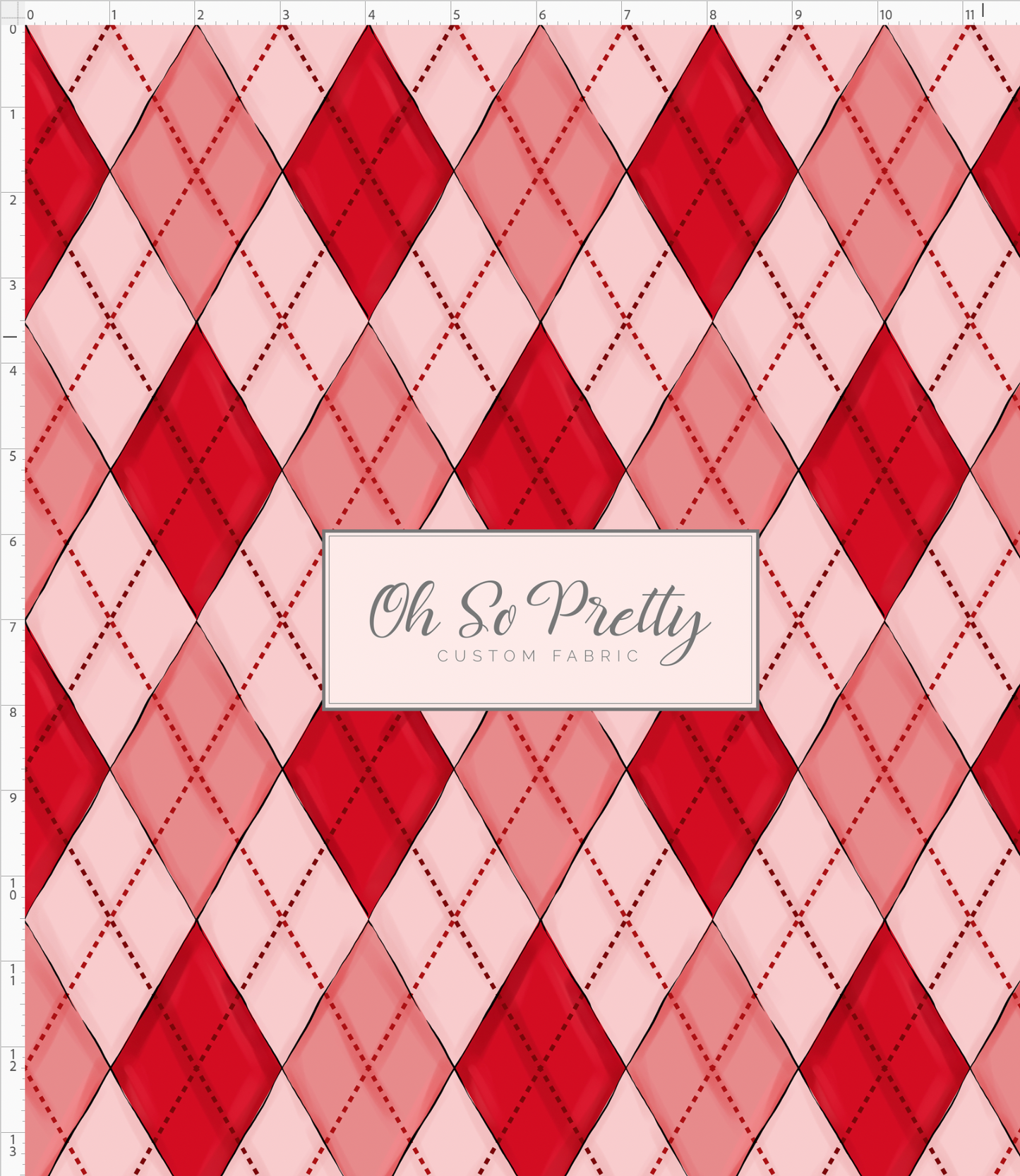 Poinsettia Mouse-Christmas Argyle-red