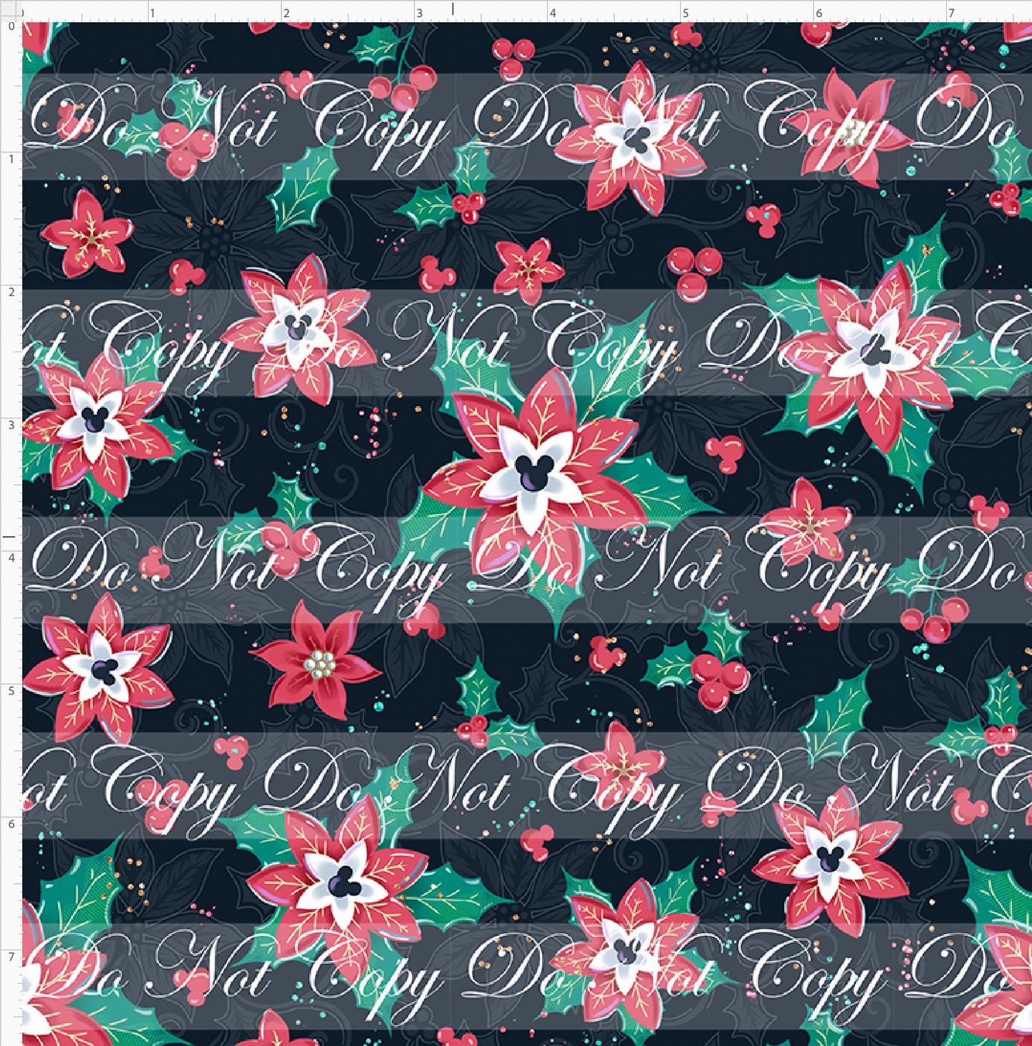 Poinsettia Mouse-Poinsetta-Black-Small Scale