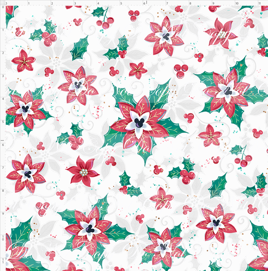 Poinsettia Mouse - Poinsettia - White - Regular Scale