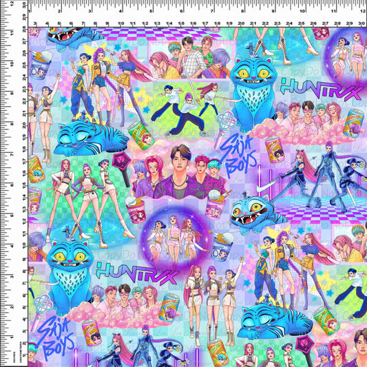 Pop Stars - Main #1 - Rainbow Background - Regular Scale