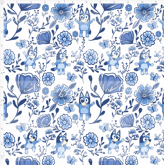 Porcelain Pups - Blue pup - Small Scale