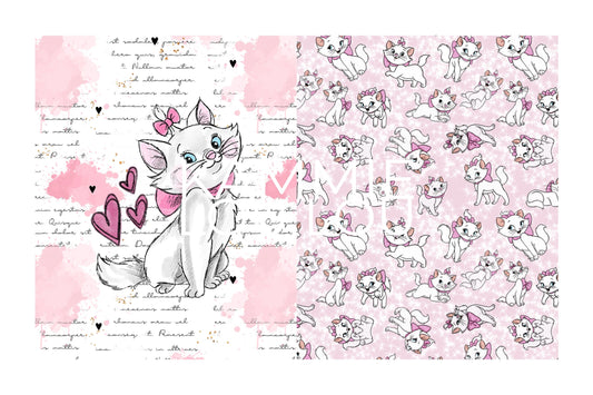 Pretty Kitty - Childrens Blanket Panel 58W x 36H