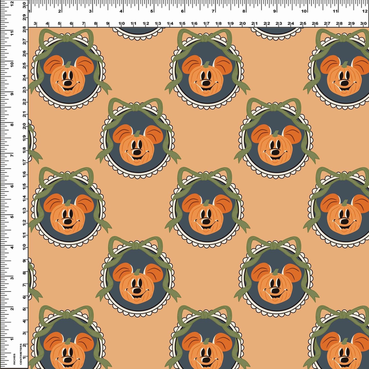 Pretty Spooky - Fall Mouse - Pumpkin Cameo Orange