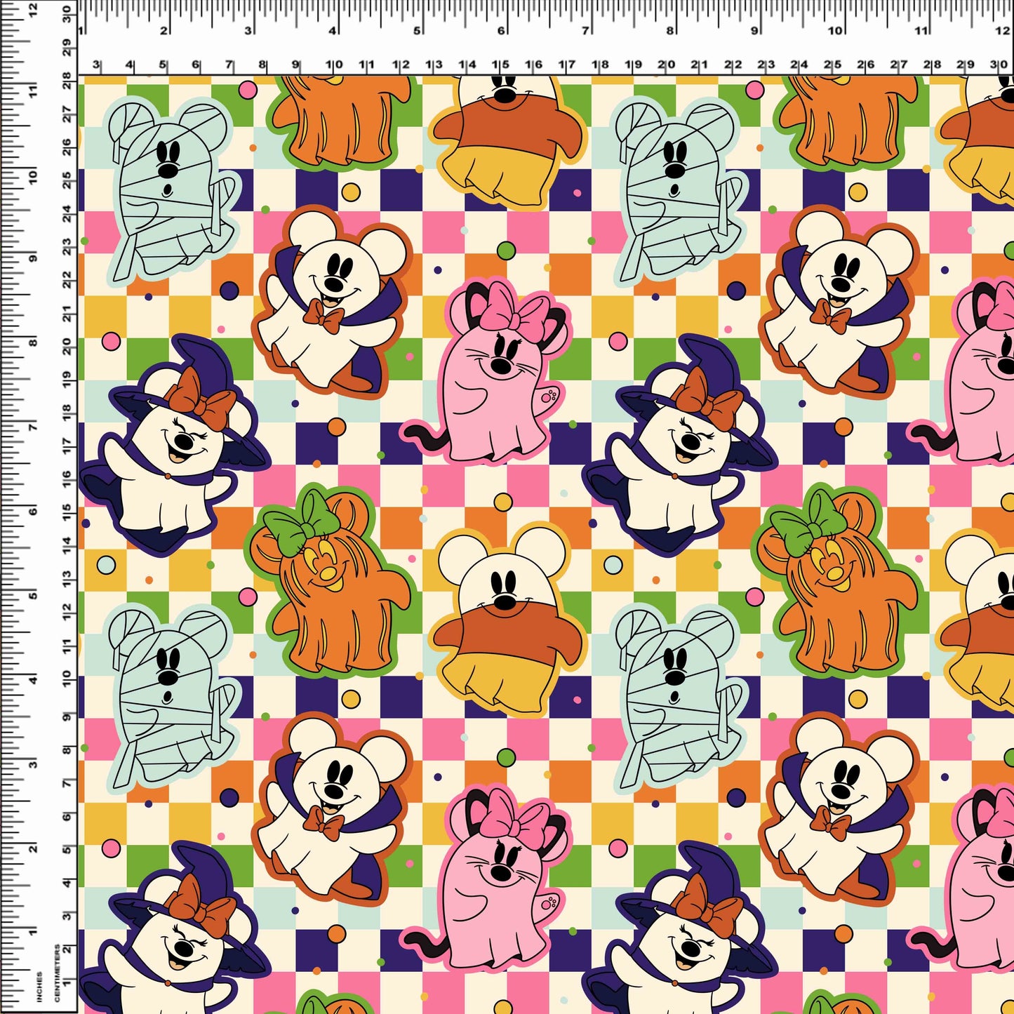 Pretty Spooky - Retro Rainbow Character - Regular Scale