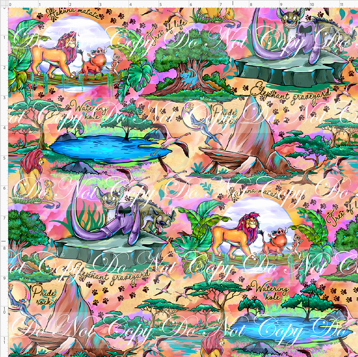 Pride of the Savannah - Main with words - pink orange - regular scale