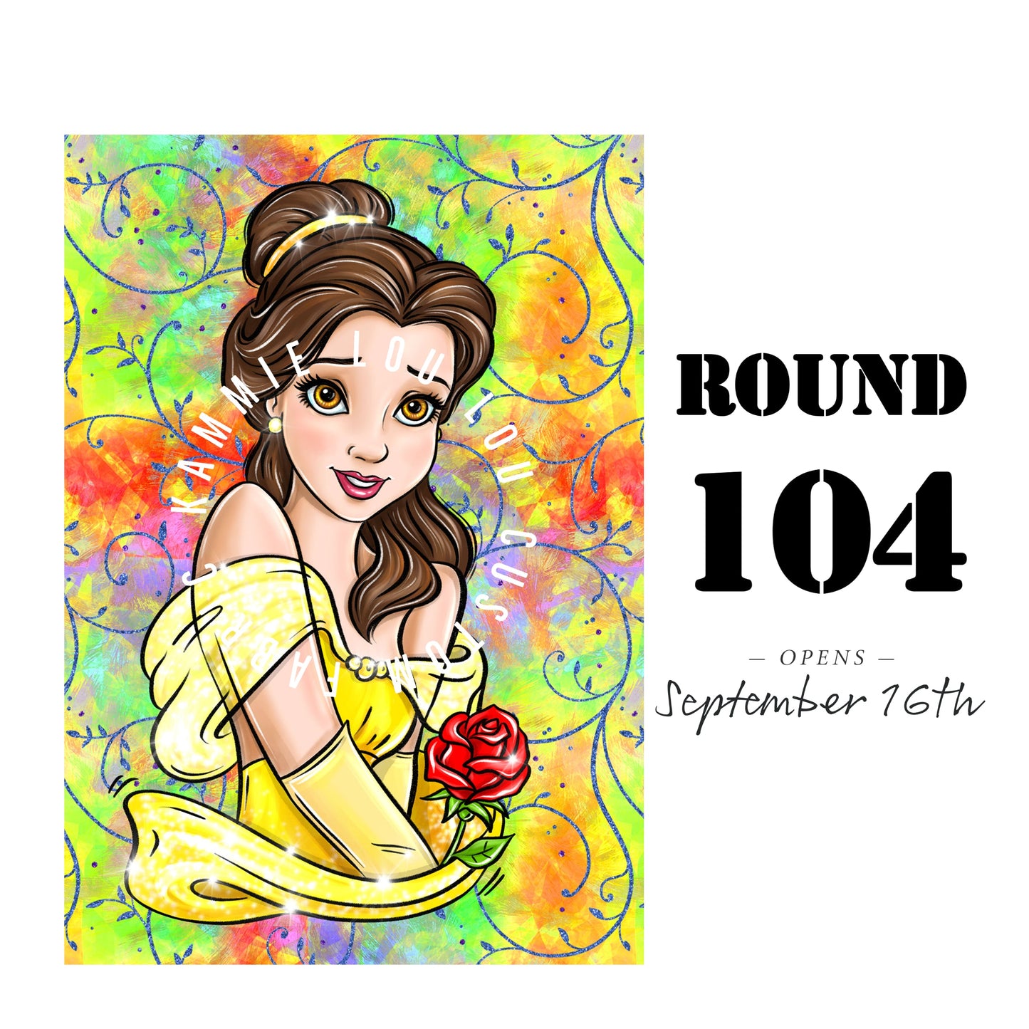 Princess Beauty - Full Size Blanket Panel 58W x 72H