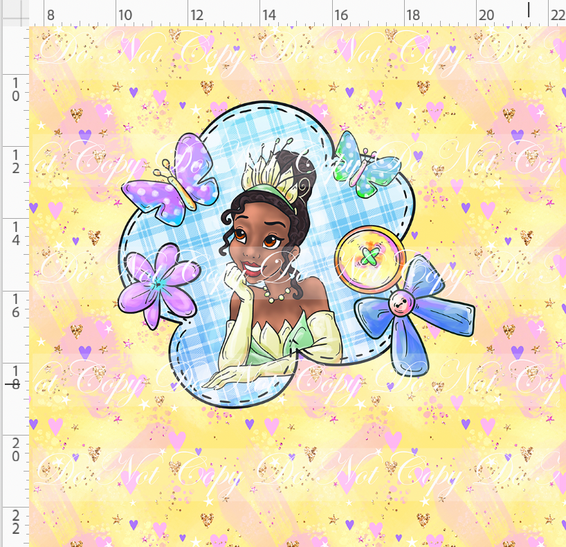 Princess Power - Panel - Bayou Belle - Yellow - ADULT