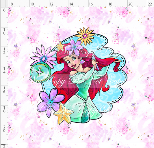 Princess Power - Panel - Mermaid - Pink - ADULT