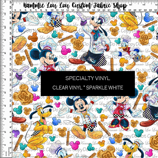 The Chef's Place - Main Design - Regular Scale - ROLLS - Clear & Glitter PVC Options