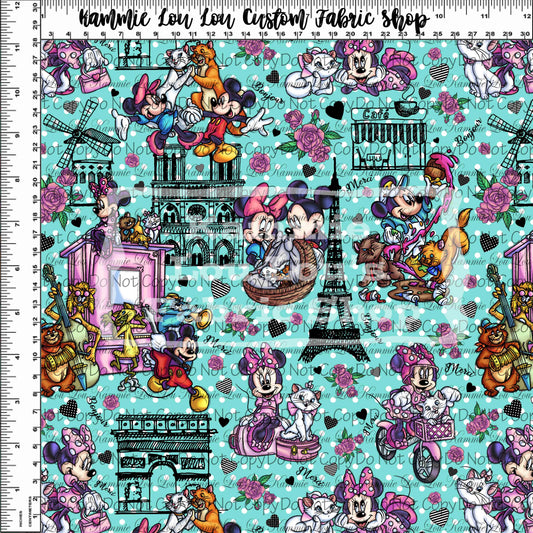 Ville De L'Amour - Main - Regular Scale- Teal