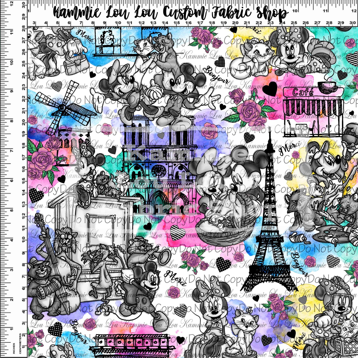 Ville De L'Amour - Monochrome Color Pop - Regular Scale