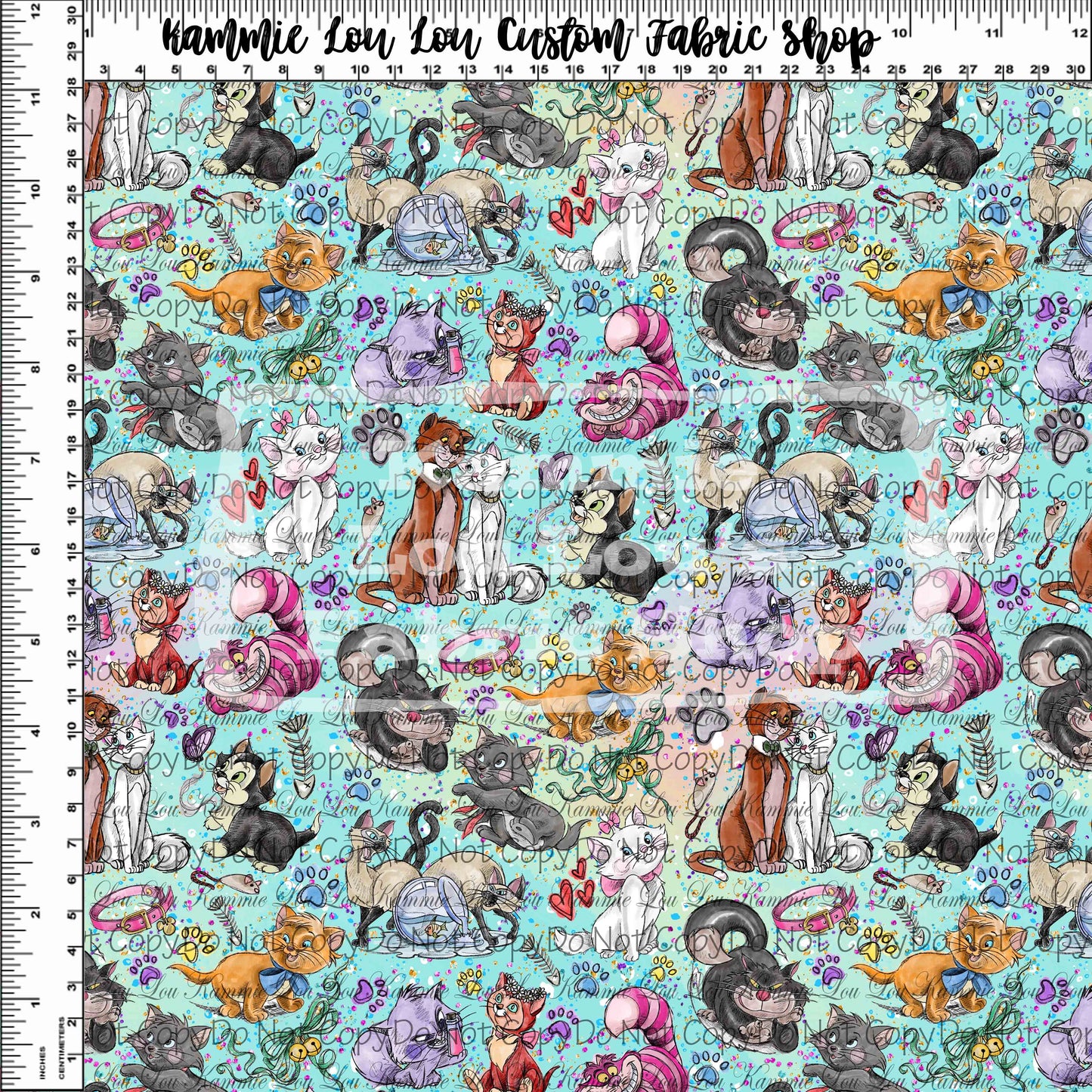 Furry Friends - Teal Toss - Tiny Scale