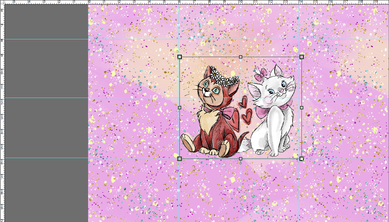 Furry Friends Pink Panel - CHILD
