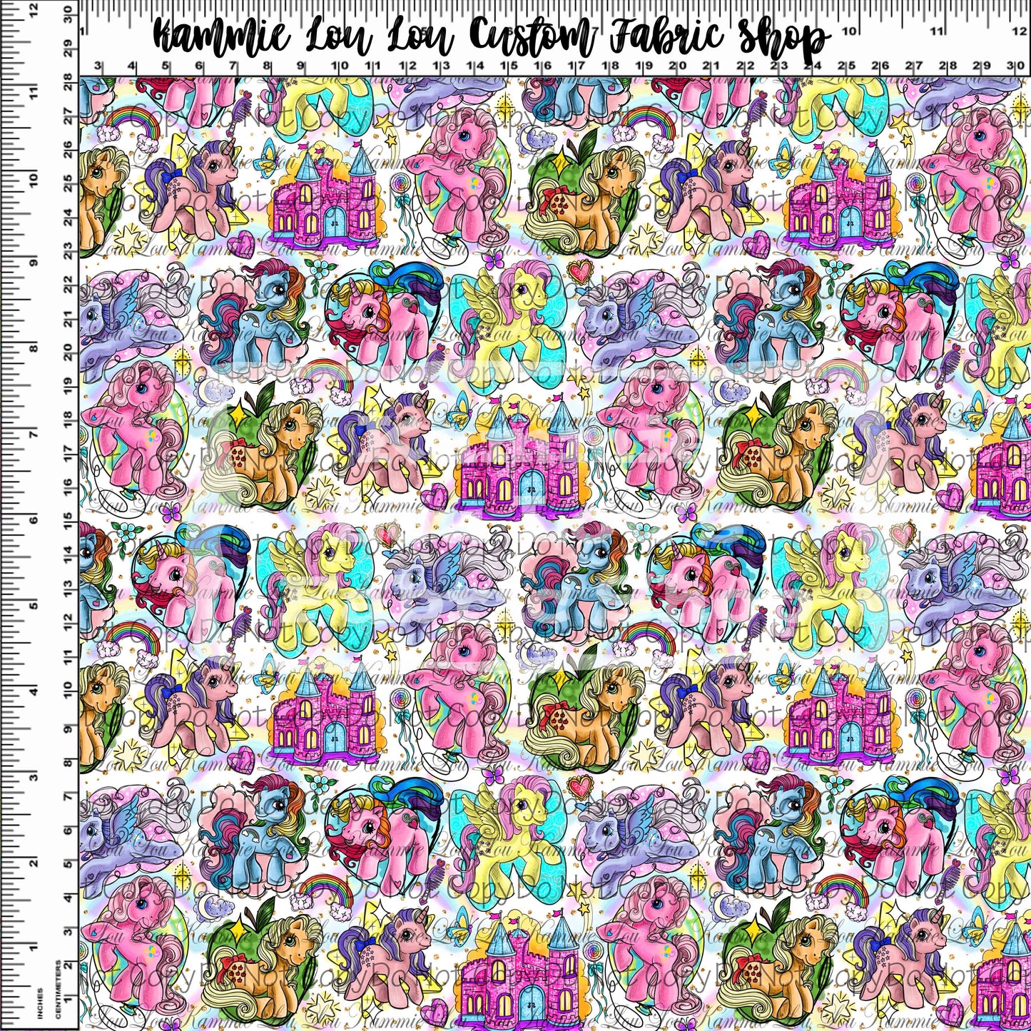 My Vintage Ponies - Toss - Glitter White - Tiny Scale