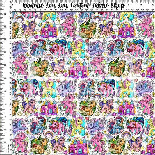 My Vintage Ponies - Toss - Glitter White - Tiny Scale