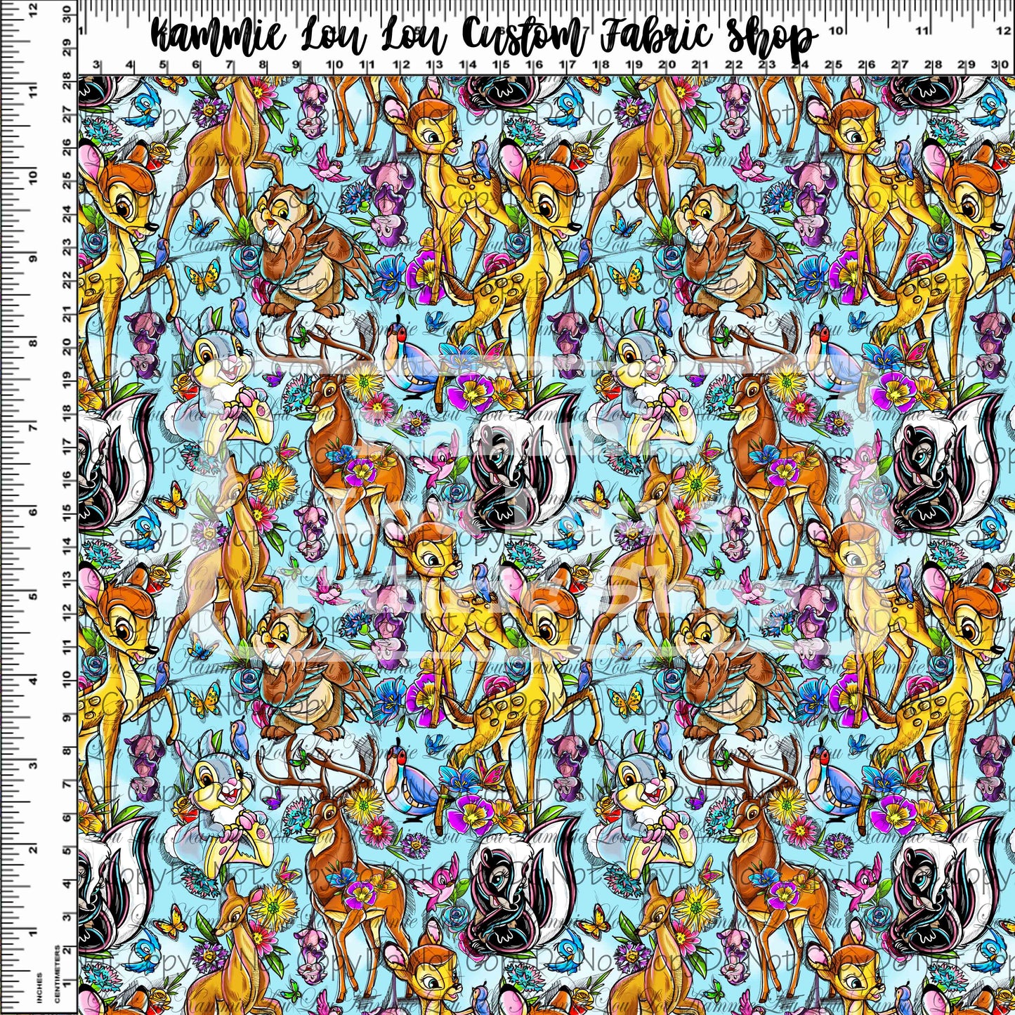 R89 Fawn of the Forest - Main - Light Blue - Tiny Scale