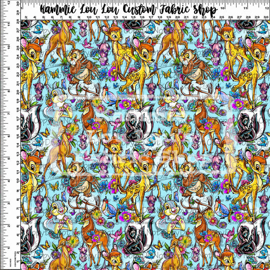 R89 Fawn of the Forest - Main - Light Blue - Tiny Scale