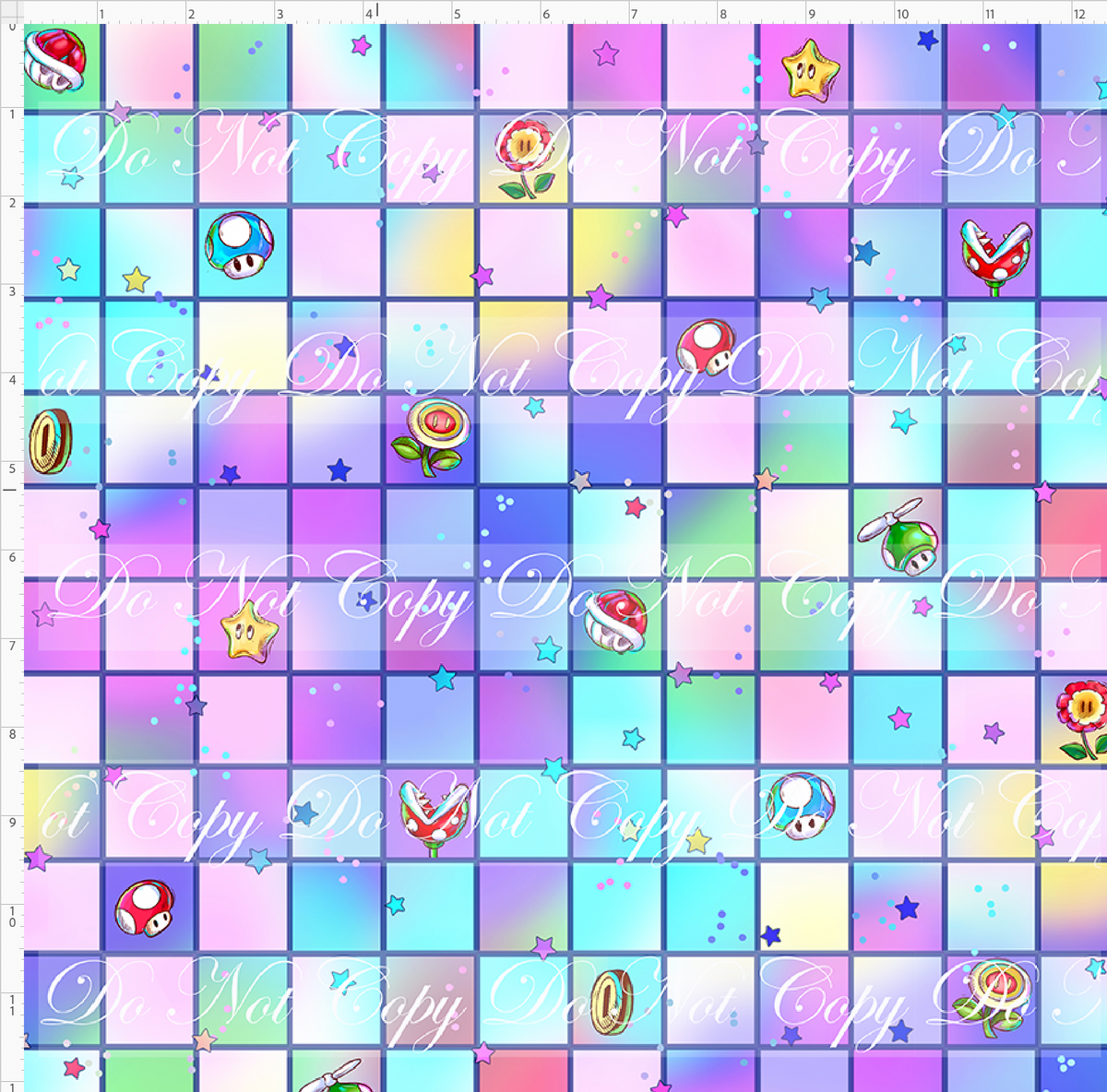 Rainbow Road Rush-checkered coord