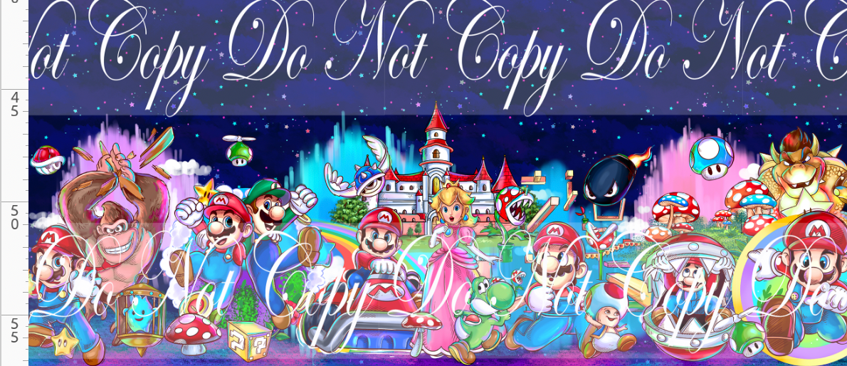 Rainbow Road Rush-double border-navy
