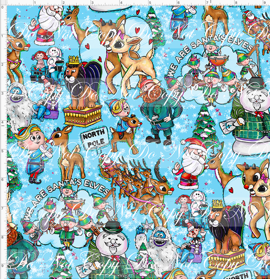 Red nosed reindeer - main - blue - regular scale