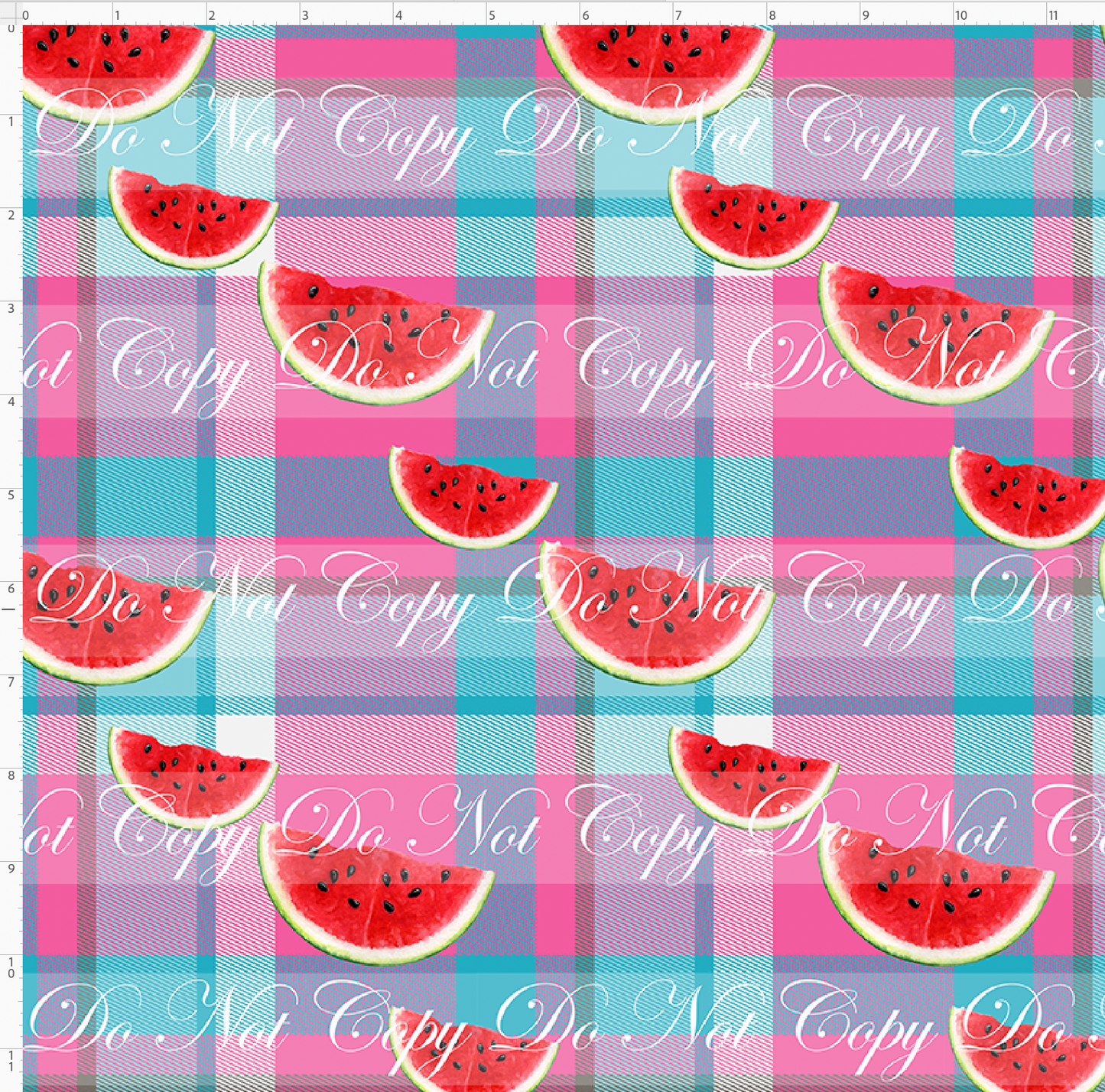 Retro Summer - Pink Watermelon Plaid